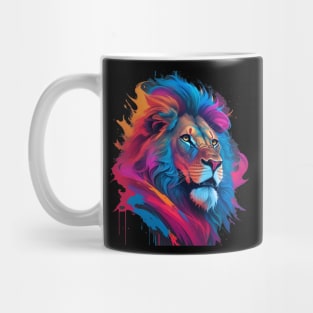 Colorful Lion Art Mug